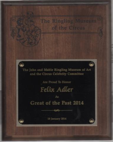 Plaque, Award