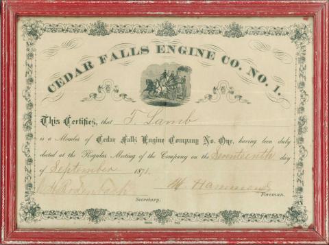 Certificate, Membership